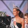 Archives- Mareva Georges, Miss Tahiti, élue Miss France 1991. 