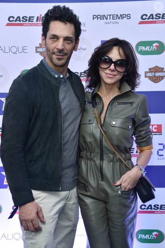 Tomer Sisley et sa femme Sandra lors de la 100ème édition du Grand Prix d'Amérique sur l'hippodrome de Vincennes à Paris, France, le 26 janvier 2020. © Giancarlo Gorassini/Bestimage 