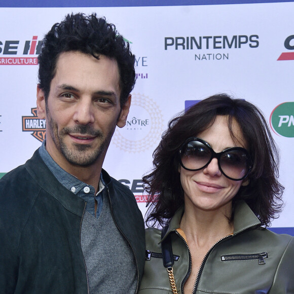 Tomer Sisley et sa femme Sandra lors de la 100ème édition du Grand Prix d'Amérique sur l'hippodrome de Vincennes à Paris, France, le 26 janvier 2020. © Giancarlo Gorassini/Bestimage 