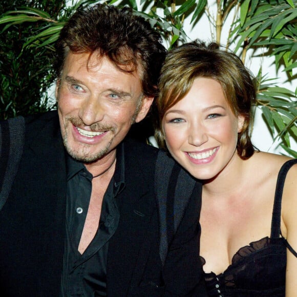 Johnny Hallyday et sa fille Laura Smet.