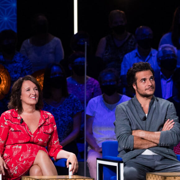 Exclusif - Vincent Niclo, Anne Roumanoff, Amir Haddad - Enregistrement de l'émission "La boite à secrets" N°6, présentée par F.Bollaert, qui sera diffusée le 13 novembre sur France 3. Le 22 septembre 2020 © Tiziano Da Silva / Bestimage