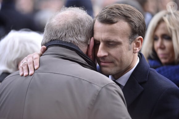 Le président Emmanuel Macron - Bataclan - Commémoration du second anniversaire des attentats du 13 novembre 2015 à Paris le 13 novembre 2017. © Eliot Blondet / Pool / Bestimage