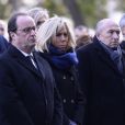 François Hollande, Brigitte Macron, Gérard Collomb, ministre de l'interieur - Bataclan - Commémoration du second anniversaire des attentats du 13 novembre 2015 à Paris le 13 novembre 2017. © Eliot Blondet / Pool / Bestimage