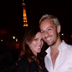 Exclusif - Prix Spécial - Iris Mittenaere (Miss France et Miss Univers 2016) et son compagnon Diego El Glaoui - Maëva Coucke fête son 26ème anniversaire sur la péniche "Pastel" avec ses amis à Paris le 27 juin 2020. © Rachid Bellak/Bestimage 