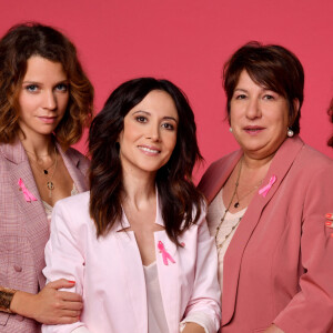 Exclusif - Marie Hennerez, Fabienne Carat, Annie Grégorio et Cécilia Hornus, des comédiennes de la série "Plus Belle la Vie", diffusée sur France 3, durant une séance photo en studio à Marseille, le 30 juillet 2020. © Bruno Bebert / Bestimage