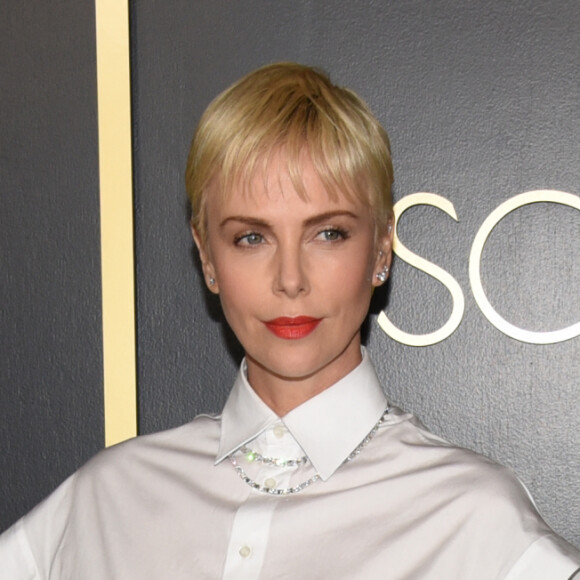 CHARLIZE THERON lors du photocall de la 92ème édition du déjeuner des nominés aux Oscars au Ray Dolby Ballroom à Los Angeles, Californie, Etats-Unis, le 27 janvier 2020. © Billy Bennight/Zuma Press/Bestimage
