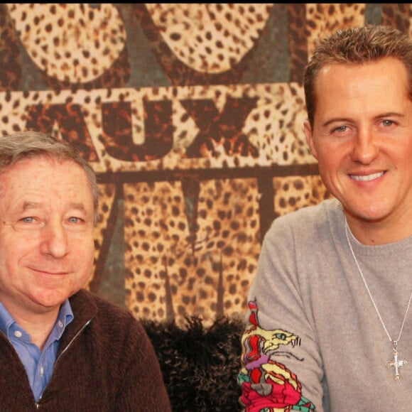 Jean Todt et Michael Schumacher à Paris pour la première de "Astérix aux Jeux Olympiques". 