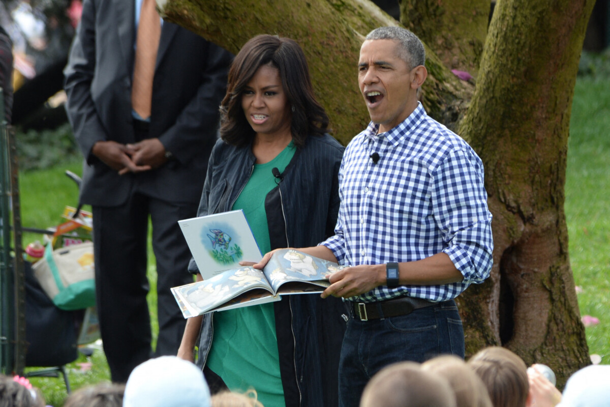 Photo : Barack Obama et sa femme Michelle Obama lors de la ...