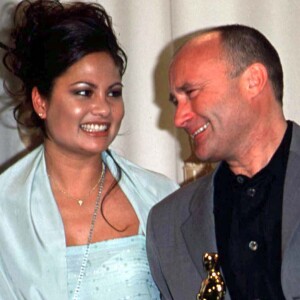 Phil Collins et sa femme Orianne - 72e cérémonie des Oscars à Los Angeles.