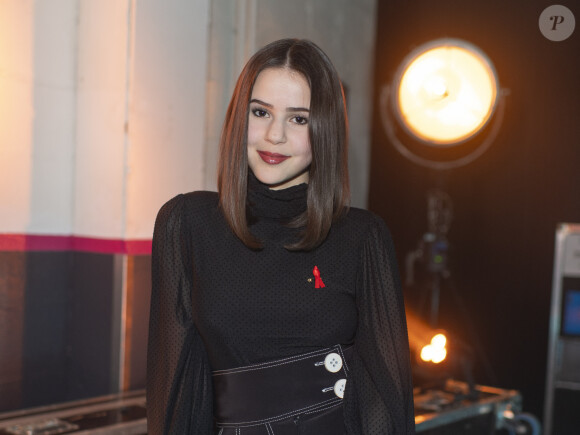 Exclusif - Marina Kaye - Backstage de l'enregistrement de l'émission "100 ans de comédies musicales pour le Sidaction", qui sera diffusée le 2 avril sur France 2. Le 10 mars 2020 © Moreau-Perusseau / Bestimage