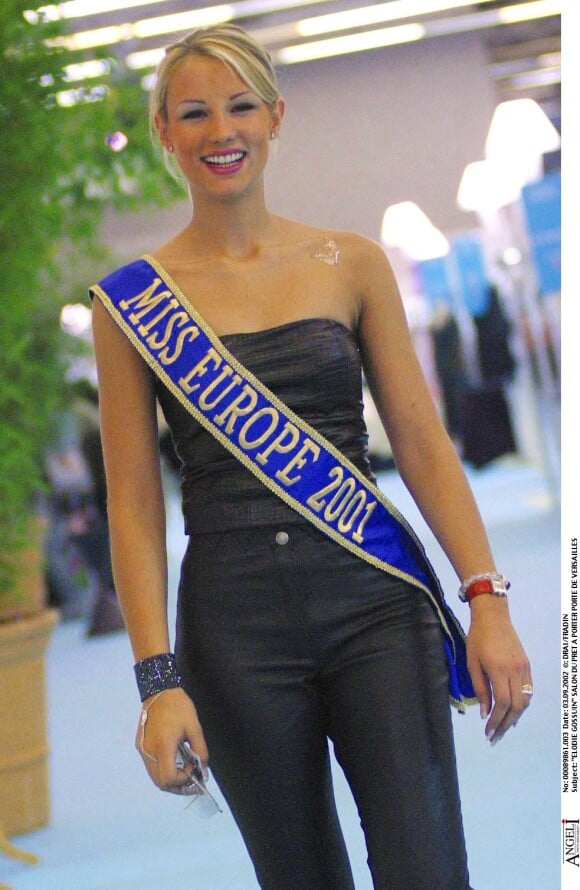 Elodie Gossuin, Miss France et Miss Europe 2001 à Paris en 2002.