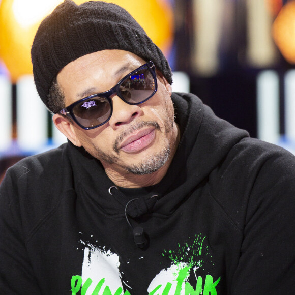 Exclusif - JoeyStarr - Enregistrement de l'émission "Clique" présentée par M. Achour sur Canal Plus à Issy-les-Moulineaux le 9 mars 2020. © Jack Tribeca/Bestimage 