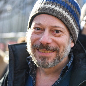 Mathieu Amalric est nommé pour le César du meilleur scénario original (Barbara) - Arrivées au déjeuner des nommés pour la 43ème cérémonie des César 2018 au restaurant Fouquet's à Paris, France, le 10 février 2018. © Lionel Urman/Bestimage 