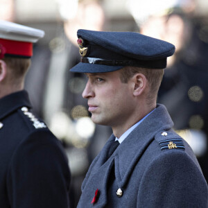 Le prince Harry, duc de Sussex, le prince William, duc de Cambridge - La famille royale d'Angleterre lors du National Service of Remembrance à Londres le 10 novembre 2019.