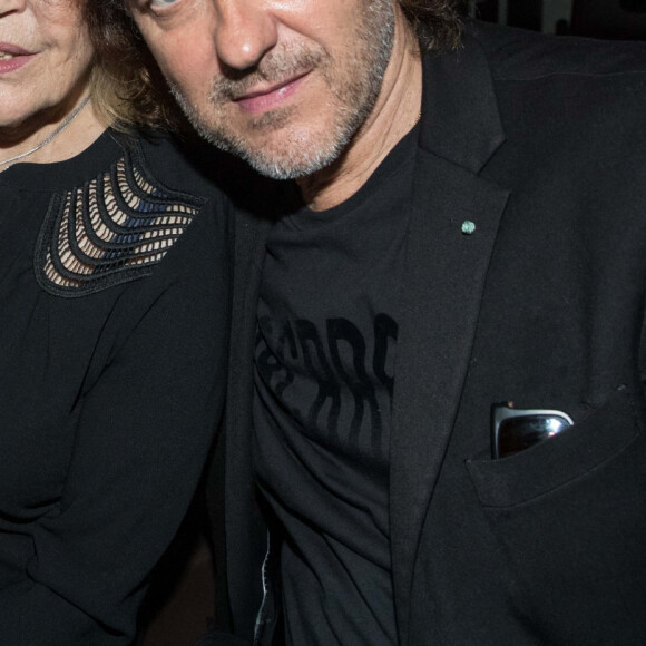 Exclusif - Nicoletta et son mari Jean-Christophe Molinier - Fête d'anniversaire de Caroline Barclay à La Chope des Puces à Saint-Ouen, Paris. Le 7 octobre 2019 © Cyril Moreau / Bestimage 