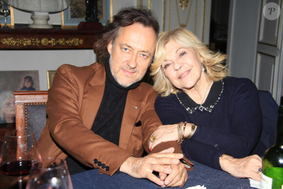 Exclusif - Nicoletta et son mari Jean-Christophe Molinier lors d'un dîner privé chez Pierre-Jean Chalençon au palais Vivienne à Paris, France. © Philippe Baldini/Bestimage