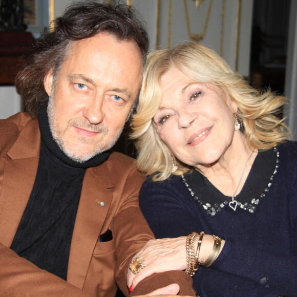 Exclusif - Nicoletta et son mari Jean-Christophe Molinier lors d'un dîner privé chez Pierre-Jean Chalençon au palais Vivienne à Paris, France. © Philippe Baldini/Bestimage