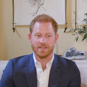 Le prince Harry, duc de Sussex, et Meghan Markle, duchesse de Sussex en interview pour l'émission Engineering A Better World TIME100, le 20 octobre 2020 