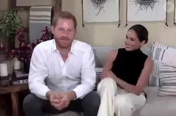 Le prince Harry, duc de Sussex, et Meghan Markle, duchesse de Sussex invités dans un podcast dédié à la santé mentale, le 11 octobre 2020 