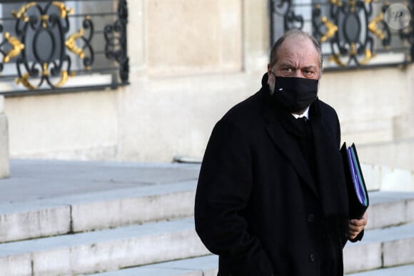 Éric Dupond-Moretti, Garde des Sceaux, ministre de la Justice à la sortie du conseil des ministres du 18 novembre 2020, au palais de l'Elysée à Paris. © Stéphane Lemouton / Bestimage