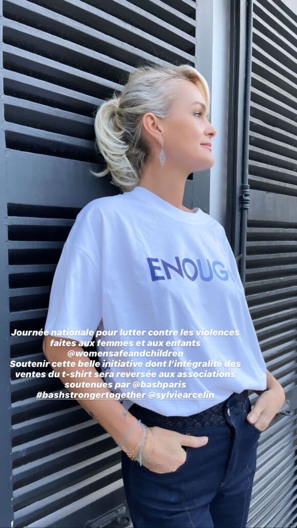 Laeticia Hallyday engagée contre les violences faites aux femmes, le 25 novembre 2020 sur Instagram.