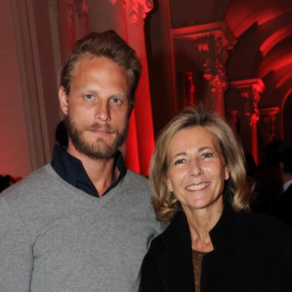 Arnaud Lemaire et Claire Chazal - Archives - 25 ans du magazine TV Mag Paris, le 09/02/2012 Plaza Athenee