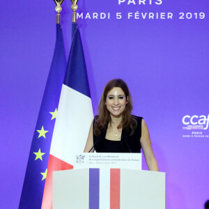 Léa Salamé au dîner annuel du Conseil de Coordination des organisations Arméniennes de France (CCAF) à l'hôtel du Collectionneur à Paris, France, le 5 février 2019. © Dominique Jacovides/Bestimage