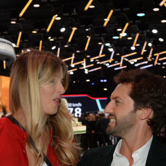 Exclusif - Frédéric Diefenthal et sa compagne Stéphanie - Soirée Renault à l'occasion de l'ouverture de la 120ème édition du Mondial de l'Automobile 2018 au Paris Expo Porte de Versailles à Paris le 2 octobre 2018. © Rachid Bellak/Bestimage 