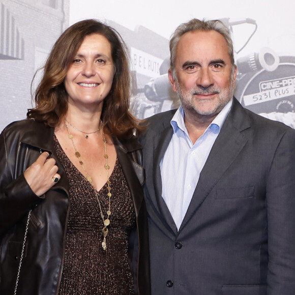 Antoine Dulery et sa femme Pascale Pouzadoux - Photocall de la cérémonie d'ouverture à la Halle Tony Garnier du 11ème Festival Lumiere 2019 de Lyon le 12 octobre 2019. © Dominique Jacovides / Bestimage 