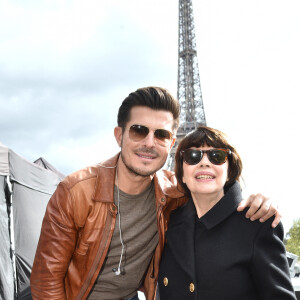 Exclusif - Vincent Niclo et Mireille Mathieu - Répétitions du concert anniversaire des 130 ans de la Tour Eiffel à Paris, qui sera diffusé le 26 octobre sur France 2. Le 2 octobre 2019. © Giancarlo Gorassini / Bestimage