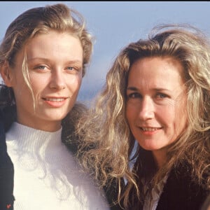 Archives - Brigitte Fossey et sa fille Marie Adam au Festival de la Baule.