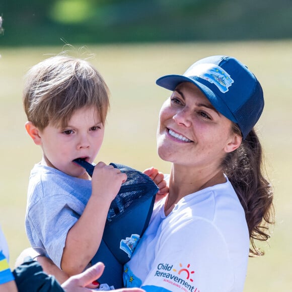 Exclusif - La princesse Victoria de Suède, le prince Oscar, Final of "The 2020 - La famille royale de suède au 2020+ Kilometre Challenge 2020 à Stockholm en Suède, le 30 août 2020