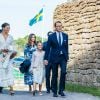 La princesse Victoria de Suède, la princesse Sofia (Hellqvist) , la princesse Estelle, le prince Daniel - La famille royale de Suède se retrouve au palais Solliden pour le Victoria Day, l'anniversaire de la princesse Victoria de Suède à Borgholm le 14 juillet 2020.