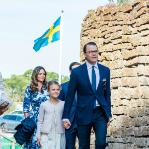 La princesse Victoria de Suède, la princesse Sofia (Hellqvist) , la princesse Estelle, le prince Daniel - La famille royale de Suède se retrouve au palais Solliden pour le Victoria Day, l'anniversaire de la princesse Victoria de Suède à Borgholm le 14 juillet 2020.