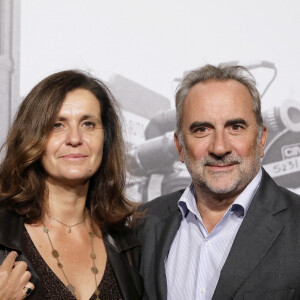 Antoine Dulery et sa femme Pascale Pouzadoux - Photocall de la cérémonie d'ouverture à la Halle Tony Garnier du 11e Festival Lumiere 2019 de Lyon le 12 octobre 2019. © Dominique Jacovides / Bestimage