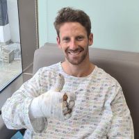 Romain Grosjean déjà sorti de l'hôpital : "J'ai presque pleuré de bonheur"