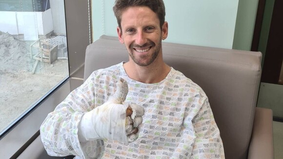 Romain Grosjean déjà sorti de l'hôpital : "J'ai presque pleuré de bonheur"