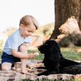  Le prince Georges et le chien Lupo le 22 juillet 2016.   