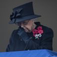 La reine Elisabeth II d'Angleterre lors de la cérémonie de la journée du souvenir (Remembrance Day) à Londres, automne 2020.