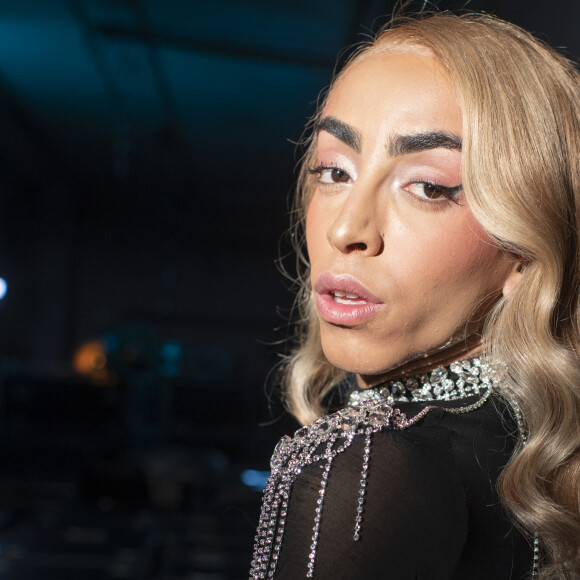Exclusif - Bilal Hassani - Backstage de l'enregistrement de l'émission "100 ans de comédies musicales pour le Sidaction", qui sera diffusée le 2 avril sur France 2. Le 10 mars 2020 © Moreau-Perusseau / Bestimage