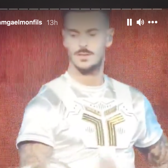 Le tennisman Gaël Monfils a suivi le concert de M. Pokora diffusé en direct sr Inlive Stream. Le 8 décembre 2020.
