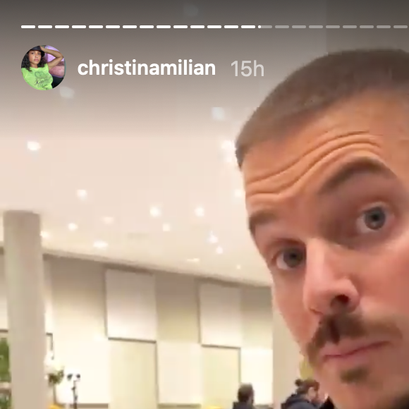 Christian Milian et son fils Isaiah ont assisté au concert de M. Pokora diffusé en direct sur Inlive Stream. Le 8 décembre 2020.