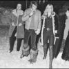 Johnny Hallyday, Sylvie Vartan et Chantal Goya à Avoriaz en 1967.