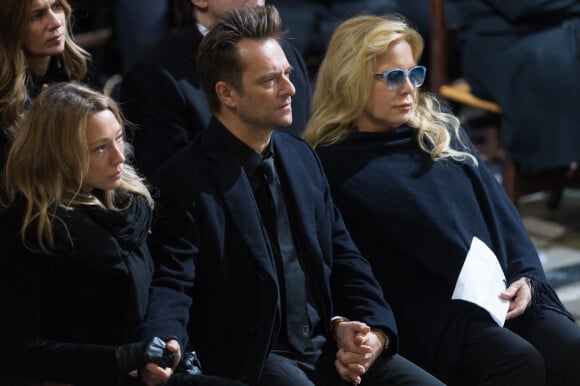 Laura Smet, David Hallyday et Sylvie Vartan - Obsèques de Johnny Hallyday à Paris le 9 décembre 2017