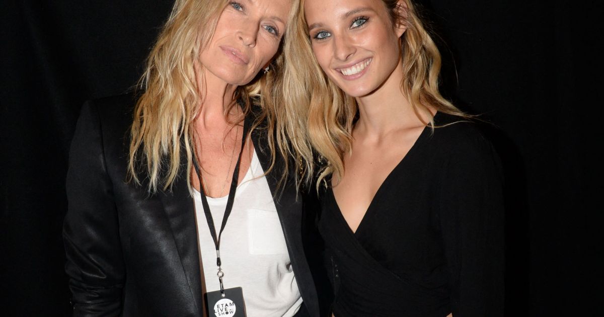 Estelle Lefébure et sa fille Ilona Smet lors du 10ème édition du Etam