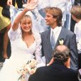  Archives- Mariage de David Hallyday et Estelle Lefébure, le 15 septembre 1989. 