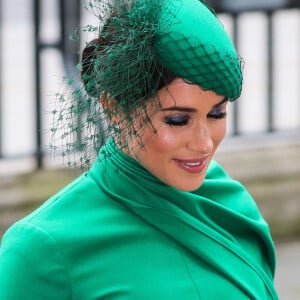 Meghan Markle, duchesse de Sussex - La famille royale d'Angleterre à la sortie de la cérémonie du Commonwealth en l'abbaye de Westminster à Londres, le 9 mars 2020.