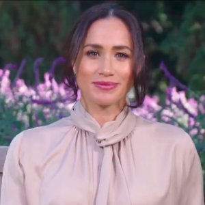 Apparition de Meghan Markle à la télévision américaine, décembre 2020.