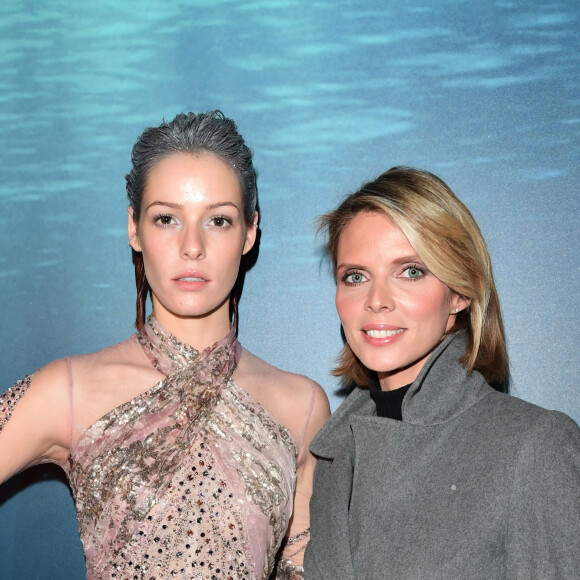 Exclusif - Maëva Coucke et Sylvie Tellier - People au défilé de mode Haute Couture Printemps-Eté 2020 "Ziad Nakad" à l'hôtel Intercontinental Paris Le Grand à Paris, le 22 janvier 2020. © Pierre Perusseau/Bestimage 