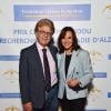 Denise Fabre et son mari Francis Vandenhende durant la soirée de la Fondation Claude Pompidou sur le toit terrasse de l'hôtel Aston La Scala après la remise du prix 2018. Cette année, c'est le professeur Guylène Page du CHU de Poitiers qui a reçu le chèque de 100000 euros pour le 9ième prix Claude Pompidou pour la recherche sur la maladie d'Alzheimer à la Fondation Claude Pompidou à Nice, France, le 14 septembre 2018. © Bruno Bebert-LMS/Bestimage 